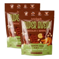 Kit 2X: Super Aveia Chocolate com Banana Sem Glúten Holyfoods 66g - imagem 2