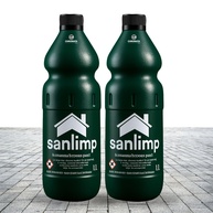Kit Sanlimp Limpa Pedra e Pisos 2x1L - Ácido Muriático Profissional para Limpeza Pós-Obra - imagem 1
