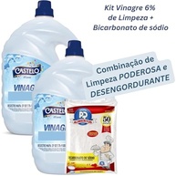 Kit Vinagre 10L (2x5L) 6%+ Bicarbonato de Sódio 1kg – Limpeza Poderosa e Desengordurante - imagem 2