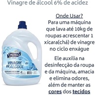 Castelo Vinagre Transparente 10L 2x5L 6% Acidez Limpeza e Higienização - imagem 3