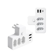 Adaptador Múltiplo Tomada com 3 Entradas e 2 USB-A + 1 USB-C | Régua de Energia Inteligente - imagem 4