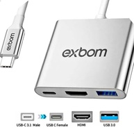 Adaptador USB-C 3 em 1: HDMI 4K, USB 3.0 e Power Delivery para seu Mac e PC - imagem 3