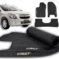 Tapete Automotivo Emborrachado Personalizado Cobalt 2011-2015 - Jogo 3 Peças - imagem 1