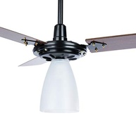 Ventilador de Teto Marbella New 220V 3 Pás Preto/Mogno com Iluminação - imagem 5