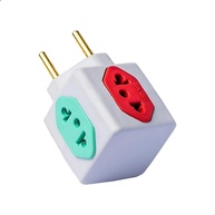 Adaptador Tomada Cubo Múltiplo 3 Entradas 10A/20A Padrão Brasileiro 3 Pinos - imagem 1