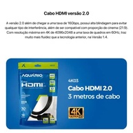 CABO HDMI 2.0 4K 3D 19 PINOS - 3 METROS - imagem 3