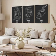 Kit 3 Quadros Decorativos Circuitos Fórmula 1 Interlagos Premium 28x20cm - Decore Sua Paixão Automotiva - imagem 3