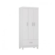 Guarda-Roupa Solteiro 3 Portas 1 Gaveta Prince Demóbile Branco – Organize seu Espaço com Estilo - imagem 3