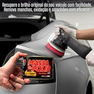 KIT 3 Massas de Polir Nº 2 Proauto Base Água: Brilho Impecável para Carro, Moto e Caminhão (500g) - imagem 4
