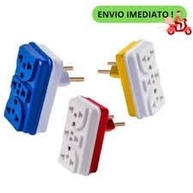 Kit 3 Adaptadores Tomada Benjamin T Multiplicador 10A/20A Bivolt - CompleteStore® - imagem 2