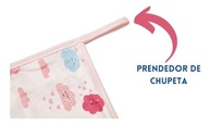 Pano de Boca Bebê com Prendedor de Chupeta - 3 Unidades em Algodão Macio com Estampas Divertidas - imagem 4
