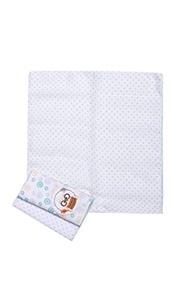 Paninho de Boca Bordado Karinho 32x32cm - 3 Unidades | Tecido Fralda 100% Algodão Macio e Absorvente - imagem 3