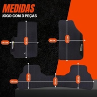 Jogo Tapete Borracha Nova Tracker 2020-2025 3 Peças Logo Bordado Impermeável W8 - imagem 3