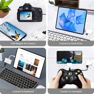 Adaptador USB-C 3 em 1: Leitor, OTG e Carregador - imagem 2
