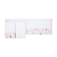 Paninho de Boca Papi Compose 34x32cm - 3 Unidades com Estampa e Bordado para Bebê - imagem 4
