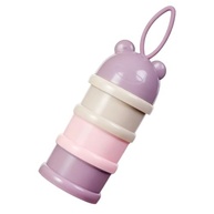 Caixa de Leite em Pó Rosa Claro com Design Inovador - 3 Camadas e Funil Antivazamento - imagem 4