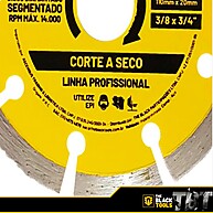 Disco Diamantado 4" The Black Tools: Kit com 3! - imagem 2