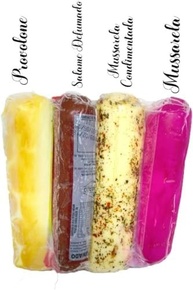 Kit de Lombo/Salame Defumado + 3 Queijos Canastra (Provolone, Muçarela, Muçarela Condimentada) 650g - imagem 1