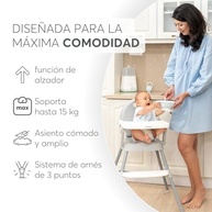 KikkaBoo Cadeira Alta 3 em 1 SPOONY - Conforto e Segurança para Bebês - imagem 5