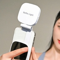 Luz de Selfie Magnética 360° com Espelho e 3 Cores - imagem 3