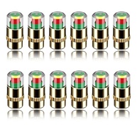 Kit 12 Tampas Monitor de Pressão Pneu 3 Cores 2.4 Bar (36PSI) - Alerta Visual Universal para Carros, SUVs - imagem 2
