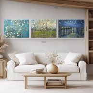 Kit 3 Quadros Decorativos Canvas 40x50cm - Arte Van Gogh para Sala, Quarto e Corredor - imagem 3