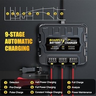 Carregador de Bateria Marítimo Inteligente 3 Bancos 12V 30A - À Prova d'Água e Dessulfador - imagem 4