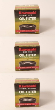 Kit 3 Filtros de Óleo Kawasaki Genuínos 49065-0724 | Performance e Proteção Garantida - imagem 1