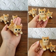 Kit 3 Mini Gatinhos em Resina - Decoração Encantadora para Casa e Escritório - imagem 5
