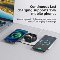 Power Bank 3-em-1: Carregador Rápido, Sem Fio e Magnético - imagem 2
