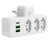 Régua de Energia Premium: 3 Tomadas + 3 USB (1 Tipo-C) | Proteção e Praticidade - imagem 2
