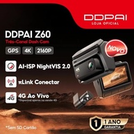 DDPAI Z60: Câmera Veicular 3 Canais 4K com GPS, Wi-Fi 5GHz e Visão Noturna AI-ISP 2.0 - imagem 3