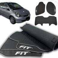 Tapete Automotivo Premium Honda Fit LXL 2004-2008: Jogo 3 Peças Antiderrapante Emborrachado - imagem 2
