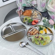 Pratos Infantil Aço Inox 3 Compartimentos 23cm - Controle de Porção Seguro e Saudável - imagem 5