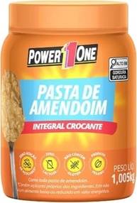 Kit 3 Pasta De Amendoim Integral Power One Crocante 1kg - imagem 3