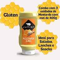 Combo 3 Molho Mostarda Com Mel (honey Mustard) Junior 400g - imagem 4