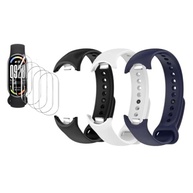 Kit 3 Pulseiras extras compatíveis com xiaomi mi band 10/ mi 9 /mi 8 + 5x Película Protetora Gel - imagem 2