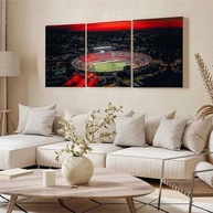 Kit 3 Quadros Decorativos Morumbi São Paulo Futebol - Design Premium 28x20cm - imagem 3
