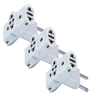 Kit 3 Adaptadores Benjamim Tomada T Multiplicador 10A Bivolt - CompleteStore® - imagem 1
