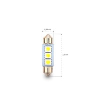 Ilumine Seu Carro com a Lâmpada LED Torpedo Tarponn 3 Leds 5050 36mm - Brilho e Estilo! - imagem 4