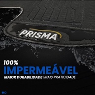 Tapete Borracha Prisma 2006-2012 3 Peças Protetor Assoalho Lanzi - imagem 4