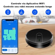 Robô Aspirador Liectroux L200 3 em 1 com App, Alexa e Google - Limpeza Inteligente Automática - imagem 3