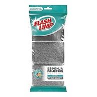 Flash Limp - Esponja Multiuso Poliéster 3 Unidades | Limpeza Leve e Eficiente - imagem 2