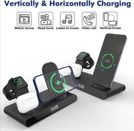 Carregador Wireless 3 em 1: Relógio, Celular e Mais! - imagem 2