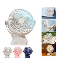 Ventilador de Mesa USB Recarregável 3 em 1 com LED | 5 Velocidades, 360° e Silencioso para Casa e Viagens - imagem 1
