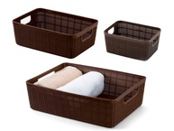 Kit 3 Cestos Organizadores Rattan Multiuso - Design Elegante e Prático - imagem 2