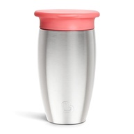 Copo Miracle 360 Rosa 293ml - Munchkin Aço Inoxidável Isolado Antivazamento para Crianças 1-3 Anos - imagem 1