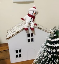 Personagem de Neve Natalino Articulado – Enfeite Decorativo com Pernas – Kit 3 Peças - imagem 4