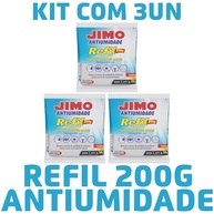 Kit 3 Unidades Refil Jimo Antiumidade 200g - Combate Umidade, Mofo e Maus Odores - imagem 3