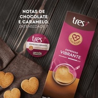 Pack 3 Corações Cápsula de Café Espresso Vibrante TRES - 40 un - imagem 1